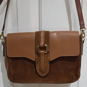 Amerai Elegant Briwn Leather Shoulder Bag (Cross Body)